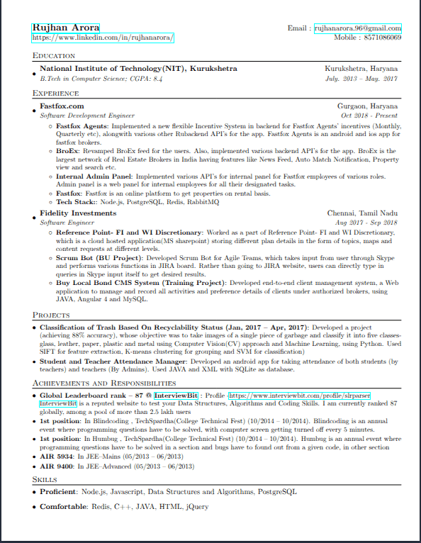 Modern (Deedy) template preview